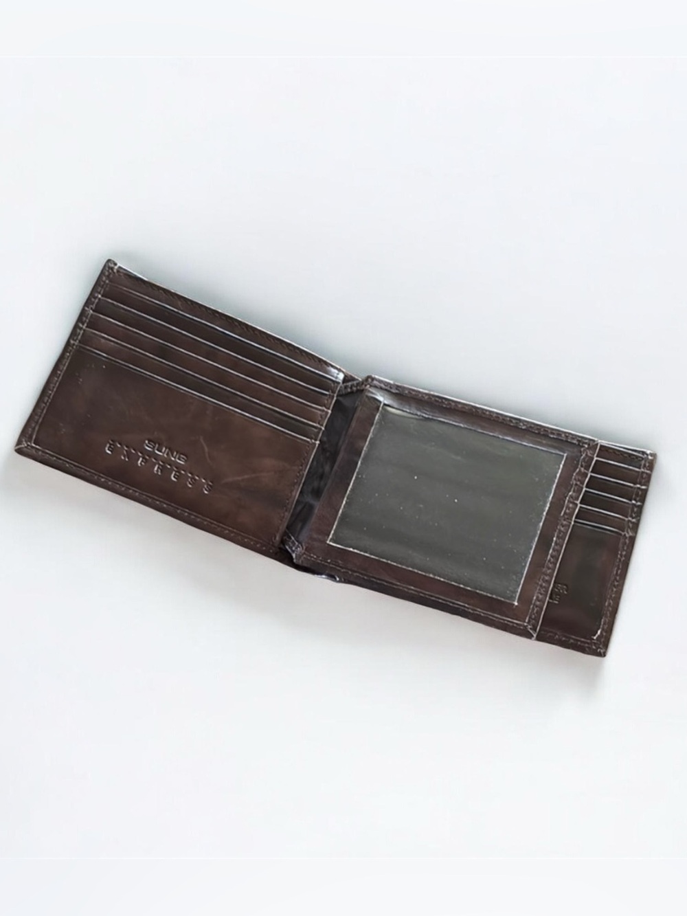 5/$25 Sung Express Brown Genuine Leather Wallet